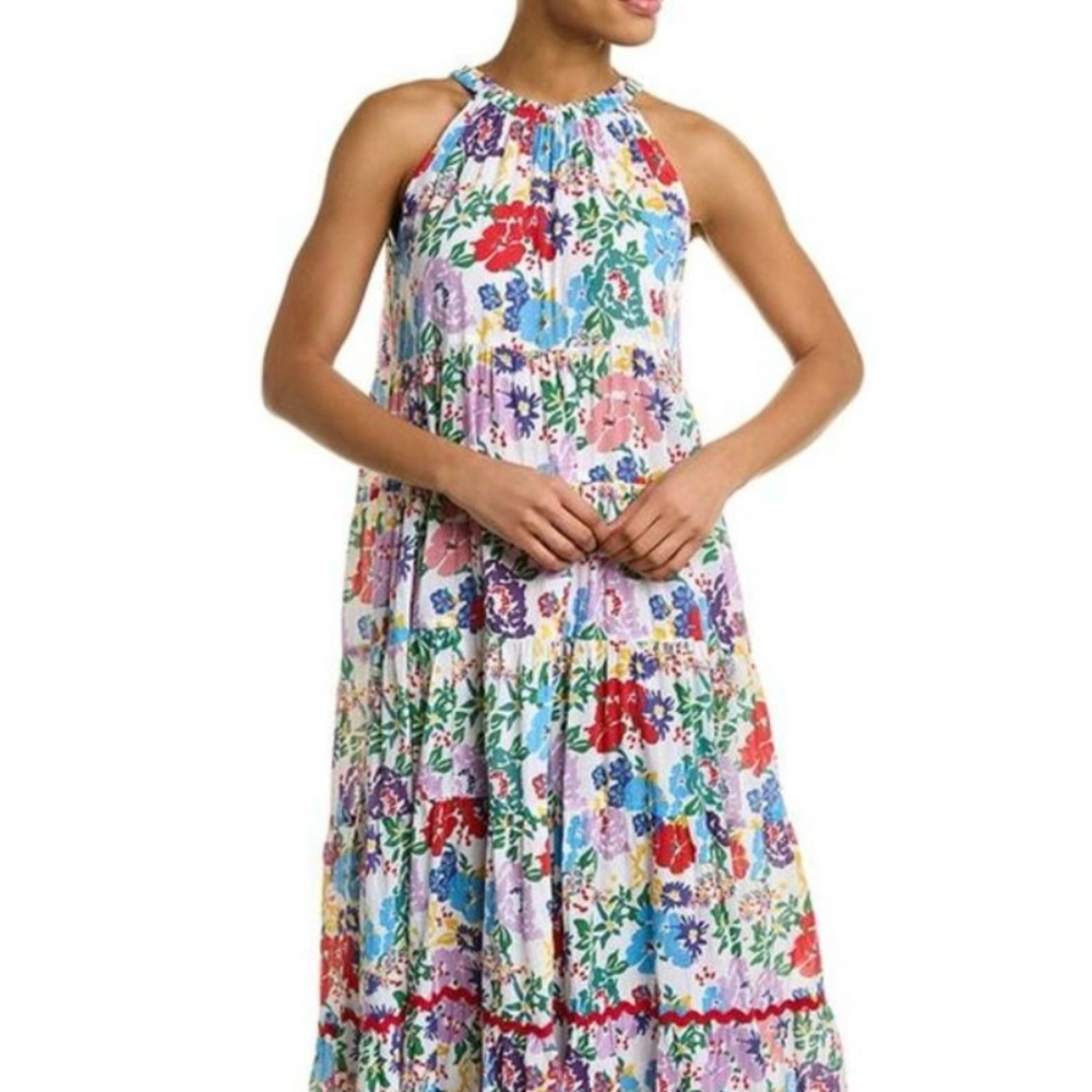 SUNDRESS by Ro's - Floral - NWT - FITS SMALL TO LARGE - adjustable neckline